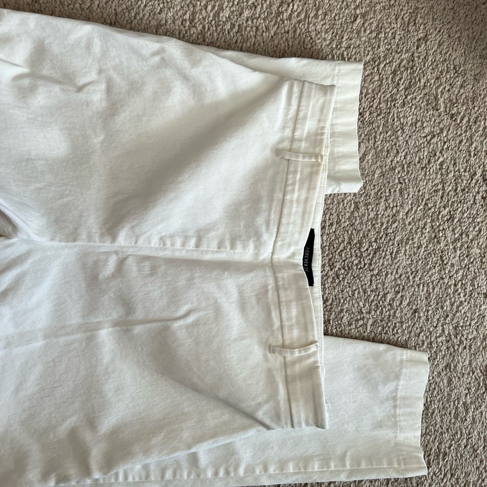 White forever 21 dress pants